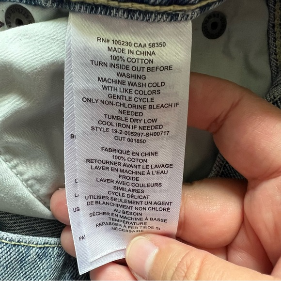 NWT Current/Elliot 100% Cotton Cut Off Denim Shorts Women’s Size 24 - Picture 3 of 7